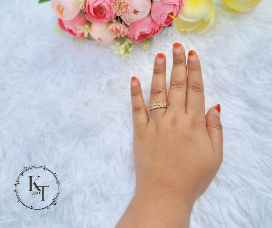 Floral Grace Adjustable Ring 2