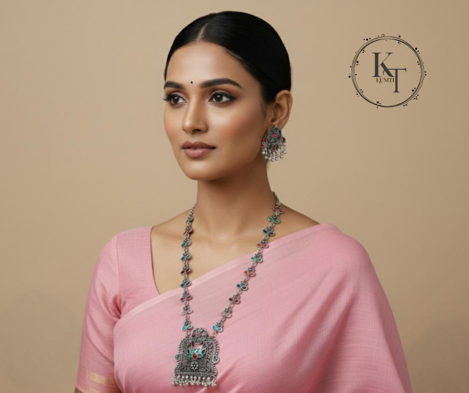 Oxidized Blossom Necklace 2