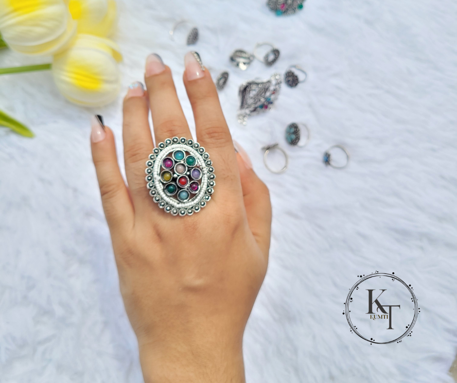 Oxidized Adjustable Ring 2