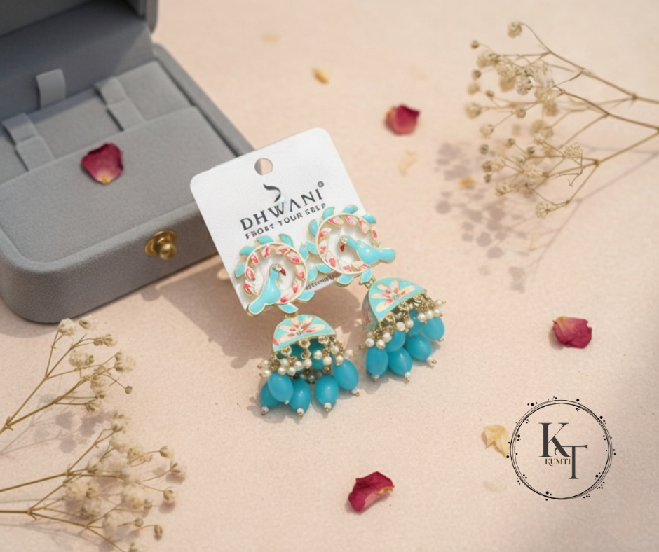 Blue Enamel Peacock Blue Enamel Peacock