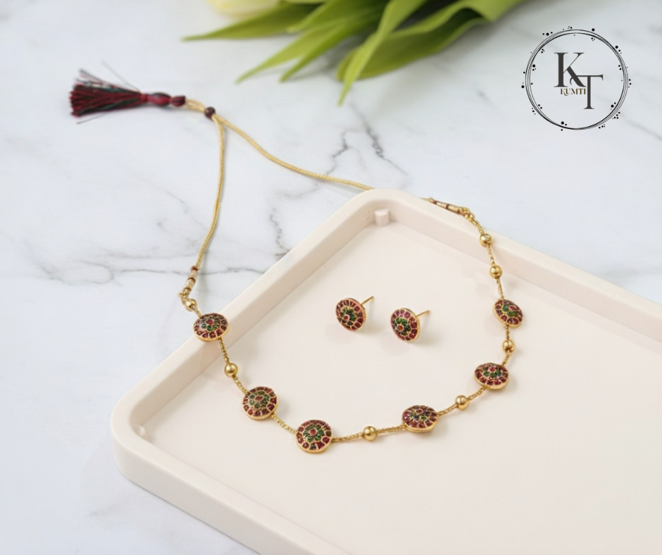 Traditional Meenakari Blossom