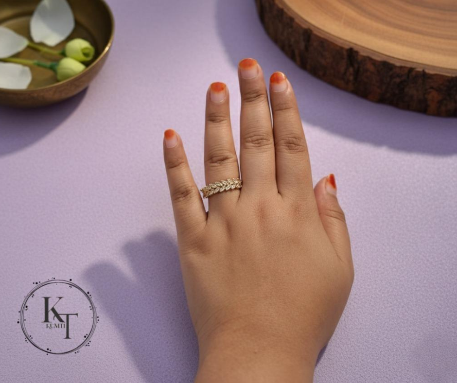 Floral Grace Adjustable Ring